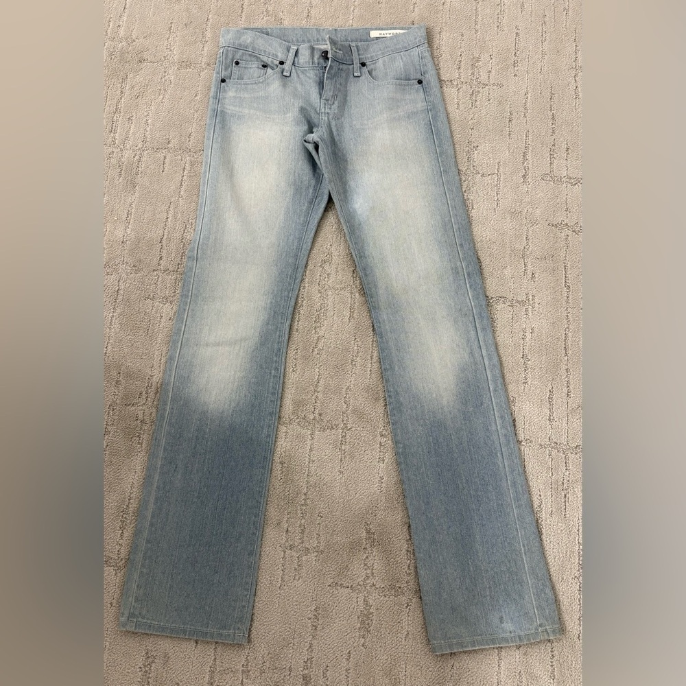 "18th Amendment Hayworth jeans straight leg size 29 light blue wash cotton blend